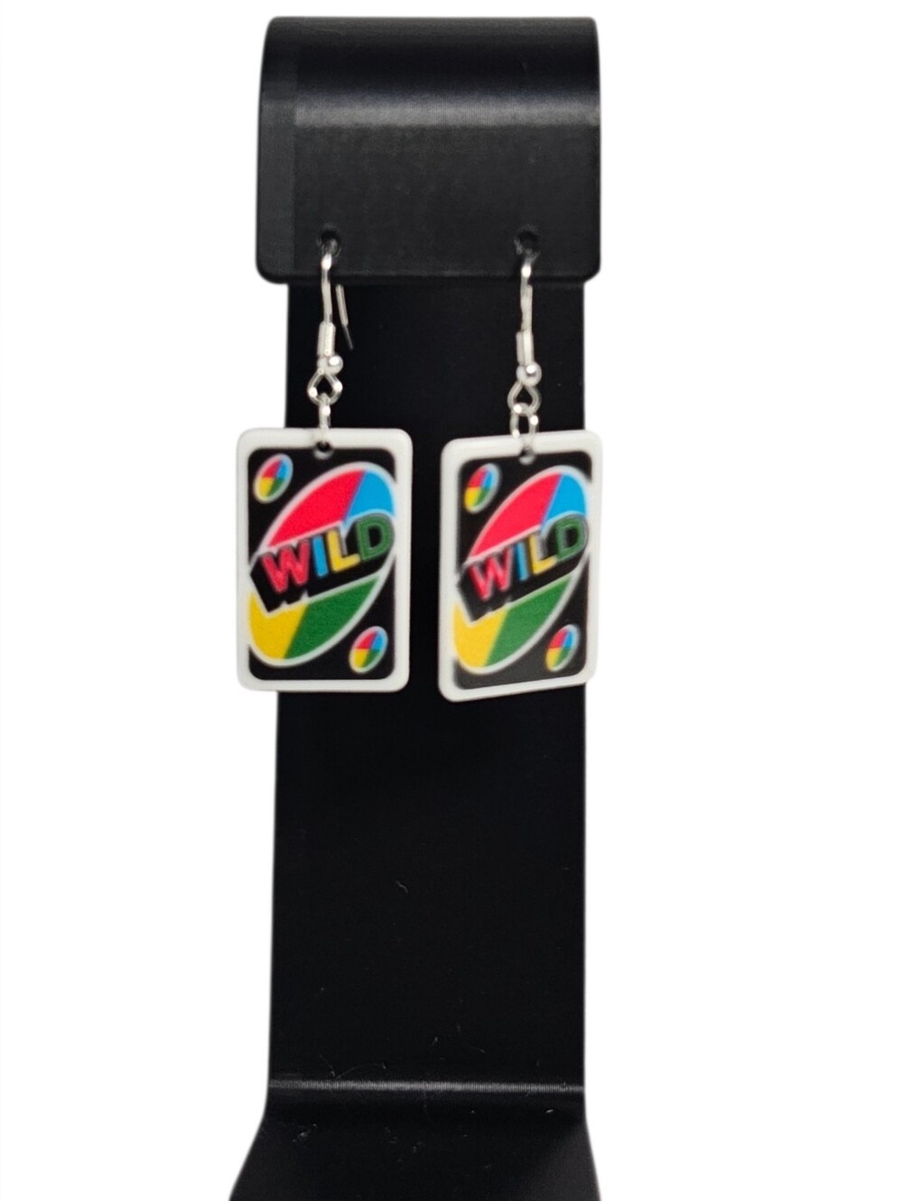 UNO Wild Card Dangling Earrings - Multicolor NWOT